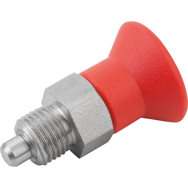 Indexing Plunger Size:9 D1=M06X0, 75, D=3, Form:A Wo. Groove Wout Locknut, Short Vers, Stainless Not